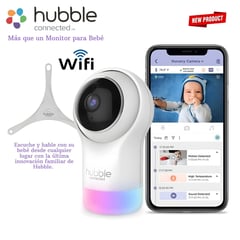 HUBBLE - Cámara Smart para Bebe Wi-Fi Nursery Pal Glow Deluxe