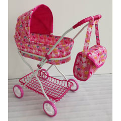 GENERICO - Coche Carriola Muñecas Reborn Grande + Bolso Para Niñas