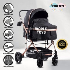 BABY - Coche Cuna Moisés de Lujo «ULTRA INFINITIVE» Black