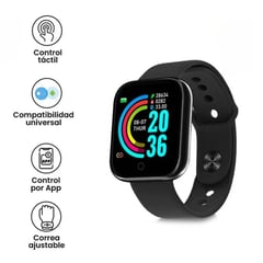 GENERICO - Reloj Inteligente Smartwatch Fit D20 Negro