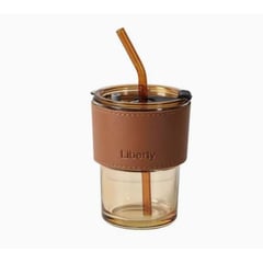 LIBERTY - Vaso Premium de Vidrio para Infusion Caramelo