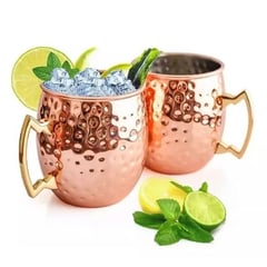 LUGANO - MUG 500 ml cobre martillado moscow mule