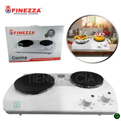 FINEZZA - Cocina Eléctrica FINEZA FZ-203D3B 2 Hornillas