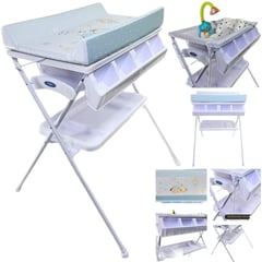 STOKKER BABY - Bañera cambiador con cojín y regadera DORY CELESTE