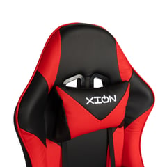 XION - SILLA GAMER ERGONÓMICA CON MASAJEADOR Y REPOSAPIÉS 135° TITAN ROJO