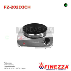 FINEZZA - Cocina Eléctrica Fineza FZ-202D3CH 1Hornilla-Acero