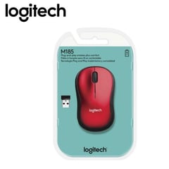 LOGITECH - Mause inalambrico M185 Rojo