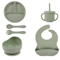 GENERICO - Set de platos de Silicona para Bebe 6piezas