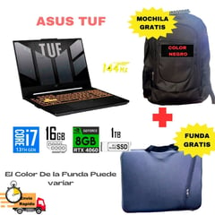 ASUS - Laptop Tuf F15 Fx507 Intel Core I7 13620h 16gb Ram 1tb Ssd 15.6 144hz Nvidia Rtx 4060 8gb