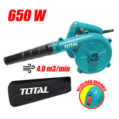 TOTAL TOOLS - Sopladora Aspiradora Electrica Total TB6036 650W Velocidad Variable