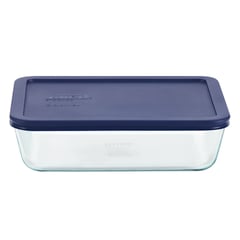 PYREX - Fuente Rectángular 6 Tazas con Tapa 1,5 Litros