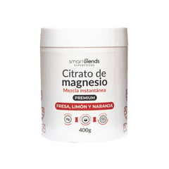 GENERICO - CITRATO DE MAGNESIO PREMIUM FRESA LIMON Y NARANJA SMART BLENDS 400GR