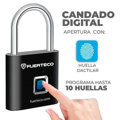 GENERICO - Candado digital con lector de huella recargable LOCK