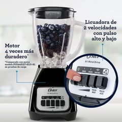 OSTER - LICUADORA BLSTKAG-BPB-053 2 VELOCIDADES 1.5L NEGRO