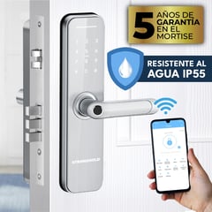 STRONGHOLD - Cerradura digital RESISTENTE AL AGUA WIFI - MASTER IP55 Plata