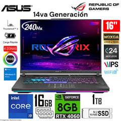 Laptop ROG Strix G614JVR-ES94 PLUS Intel Corei9-14900HX RAM 32GB SSD 1TB RTX4060-8GB 16 WQXGA