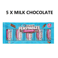 GENERICO - Chocolate mr beast feastable 5 barras milk chocolate leche