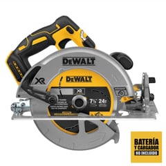 DEWALT - Sierra Circular 7 1/4" 20V Xr 5500 Rpm Baretool DCS570B ( Bateria y cargador no incluido)