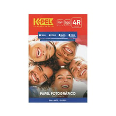 GENERICO - K-PEL Papel fotografico Brillante 230 grm X 100 hojas 4R Jumbo