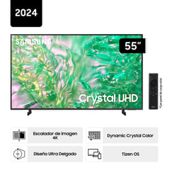 SAMSUNG - Televisor 55 Crystal UHD 4K Tizen OS Smart TV 55DU8000