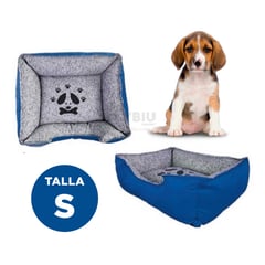 RYBIU IMPORT - Colchon Comoda para Perros Talla S en Azul Y+Gift Stickers