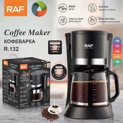 RAFF - Cafetera Semiautomática 10 tazas 1.2L