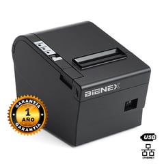 BIENEX - Impresora ticketera termica ETHERNET USB 80mm