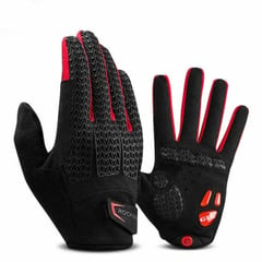 ROCKBROS - Guantes para Ciclismo con Gel Talla M - Rojo