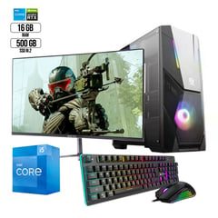 Pc Arquitectura Corei5 Monitor Gamer 24 165hz Hdd 1Tb Ssd 500Gb Ram 16Gb Rtx2060