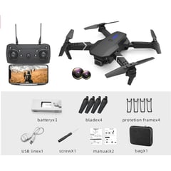 GENERICO - DRONE E88 Pro Cámara Dual Plegable Wifi