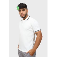 J JERAOUS - Polo Camisa JERAOUS Manga Corta Perla