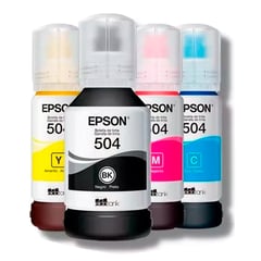 EPSON - Kit Tinta T504 Negro Cyan Magenta Yellow L4150 L6171 L14150