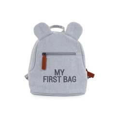 CHILDHOME - MOCHILA PARA NIÑOS DE LONA MY FIRST BAG GRIS