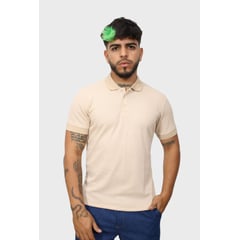 J JERAOUS - Polo Camisero JERAOUS Manga Corta Beige