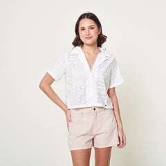 EXIT - Blusa Frinat Blanco Mujer