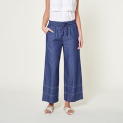 EXIT - Pantalon Flow Azul2 Mujer