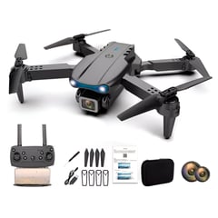 GENERICO - Mini Drone E99 Pro Dual Camara Hd Wifi 360 Control Negro