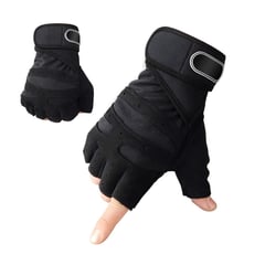 ALPHA GYM - Guantes deportivos gimnasio con muñequeras - L