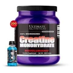 ULTIMATE NUTRITION - CREATINA MONOHIDRATADA 1KG + QUEMADOR XB