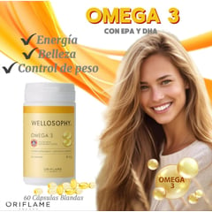 WELLNESS - OMEGA 3 CAPSULA BLANDA ORIFLAME ACEITES GRASOS ESENCIALES EPA Y DHA