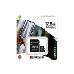 KINGSTON - Memoria micro-SD Canvas Select Plus 128GB con Adaptador SD