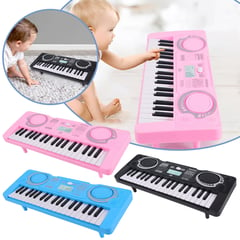 GENERICO - MINI PIANO ELECTRONICO PARA NIÑAS COLOR ROSADO 37 TECLAS