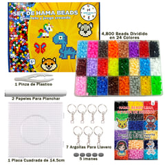 GENERICO - Hama Beads KIT 24 COLORES