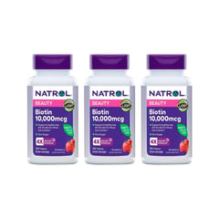 NATROL - Biotina 10000 Mcg - 250 Tabletas 3 UNIDADES