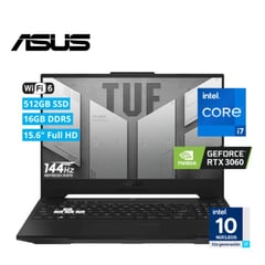 Laptop Gamer Tuf Dash F15.6 Intel Core I7 Ddr5-512gb Ssd Rtx 3060