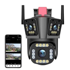 GENERICO - Cámara Ptz 3 Lentes Full Hd App IPC 360 HOME