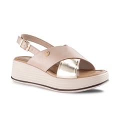 VIA UNO - Sandalias 6Z9226-1 Beige - Mujer