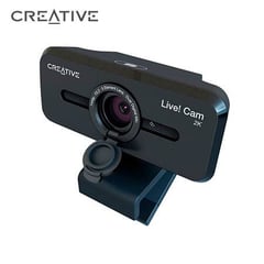 CREATIVE - Cámara Live Cam Sync V3 2k Con Tapa Negra