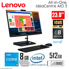 LENOVO - All in One Ideacentre AIO 3 Intel Core i5 12450H 8GB RAM 512GB SSD