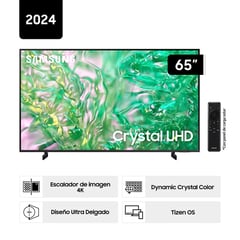 SAMSUNG - Televisor 65 Pulg. Crystal Smart TV Tizen OS UHD 4K UN65DU8000GXPE